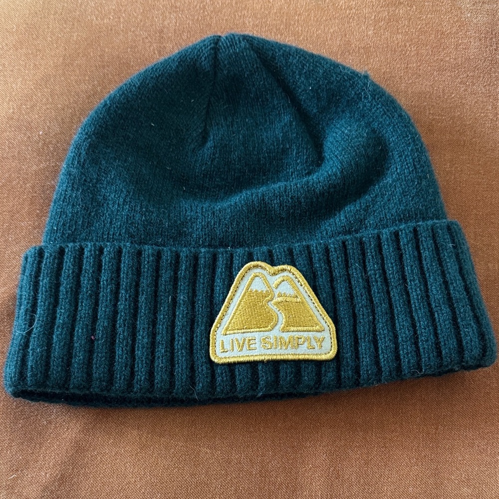 Patagonia Classic Ribbed Fold-Over Beanie in Forest Green